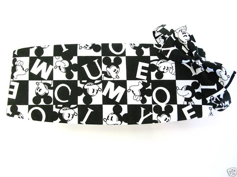 Old School Mickey Mouse Cummerbund and Tie  