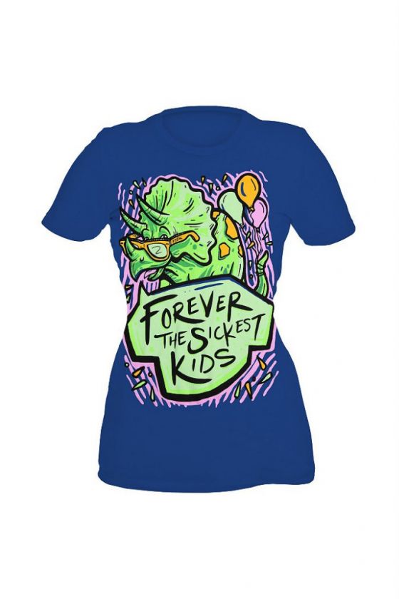 Forever The Sickest Kids Dino Party Girls T Shirt  