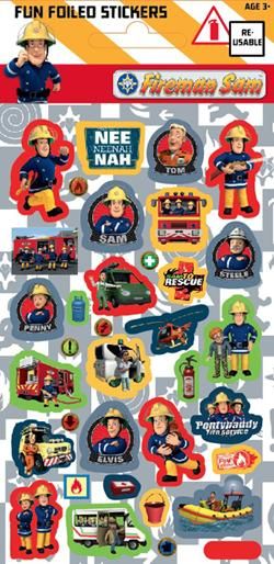 Fireman Sam Birthday Party Sticker Sheet  Loot Bag Fillers £1.75