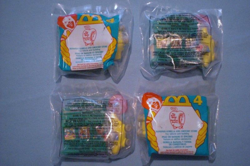 McDs 1995 Richard Scarry   Bananas Gorilla Lot / 4 MIP  