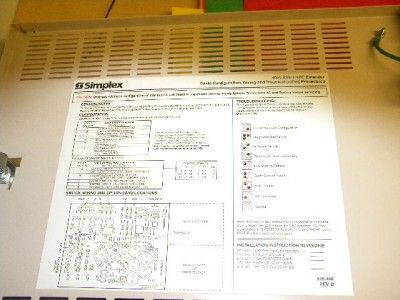 Simplex 4009 9201 Addressable NAC Extender Alarm Panel  