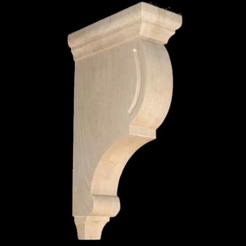 Wood Corbel Bar Bracket Support Rubberwood CVC 12 RW  