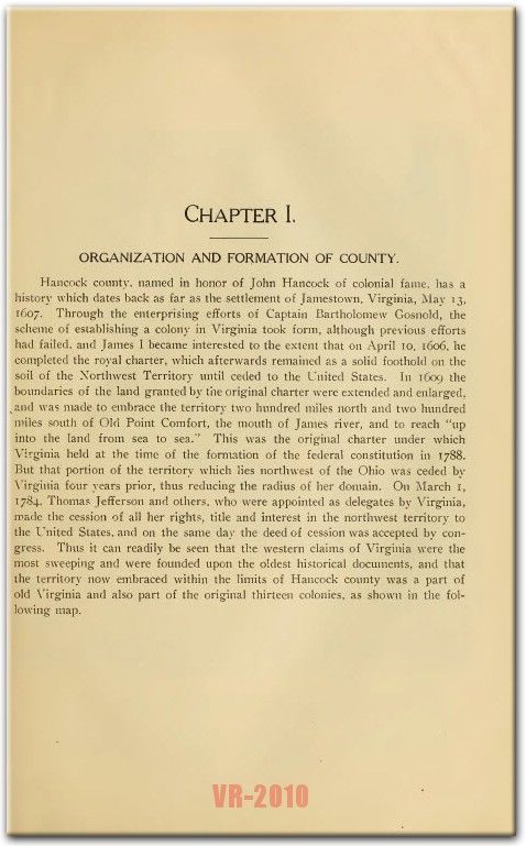 330pg. History of Hancock County, Ohio OH {1903}   Book on CD  