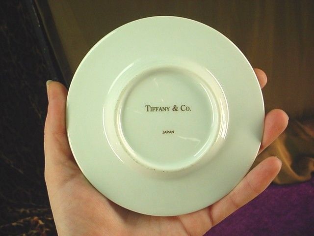 TIFFANY & CO. Demitasse TEA CUP & SAUCER SET Palladium  