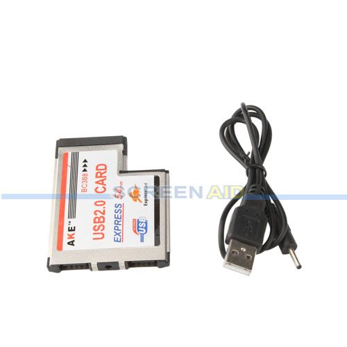 USB2.0T Type PCMCIA CardBus Card Adapter forWindows XP  