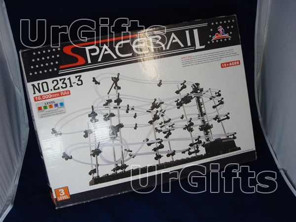 SpaceRail Level 8 Marble Roller Coaster SpaceWarp NEW  