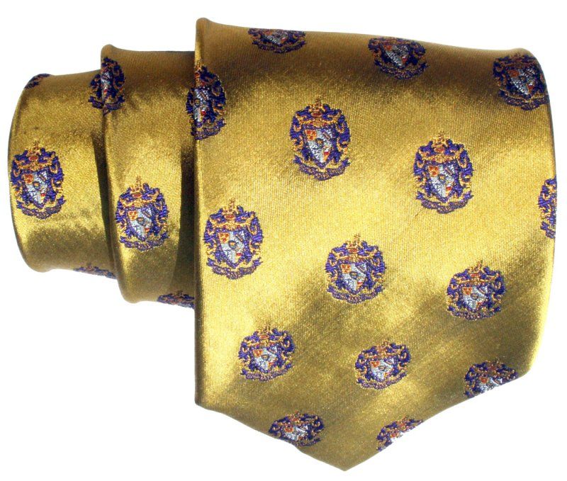 NEW Sigma Alpha Epsilon Silk Classic Gold Tie  