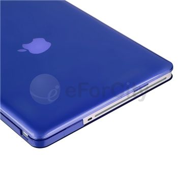 4in1 Accessories Clear Dark Blue Hard Case Cover For Macbook Pro 13 