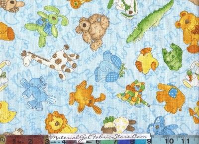 SSI BFF Wilmington Fabric ~ 29178 Animal Toss Bear Cat  