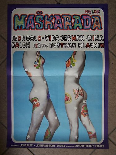 MASKARADA BOSTJAN HLADNIK YUGOSLAVIAN MOVIE POSTER 1971  