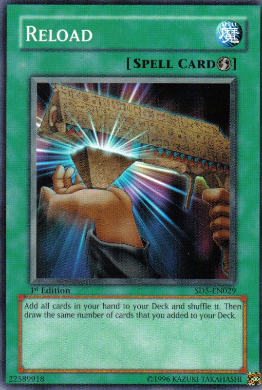 YuGiOh Quick Play Spell Card {SD5 EN029} RELOAD 1st Ed  