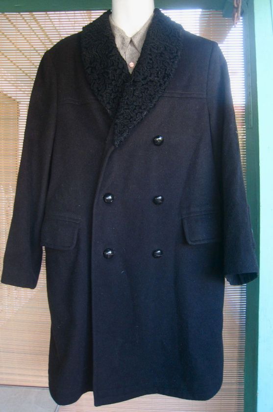 Mens 50s Austrian Wool Overcoat * Rockabilly * SWING * Rhythm Riot 