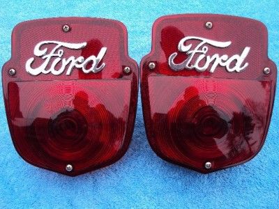 1953 1956 Ford Truck Tail Lights 1954 1955 Painted  