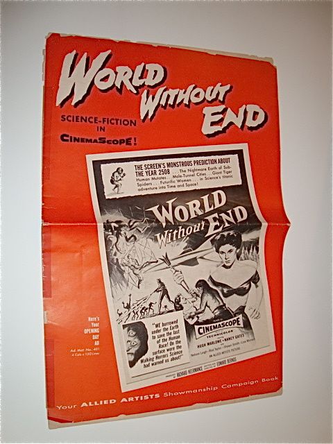 WORLD WITHOUT END / ROD TAYLOR / 1956 PRESSBOOK  