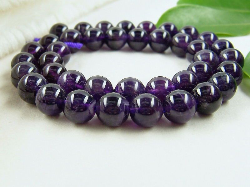 10mm AA grade Amethyst quartz round Beads Strand 16  