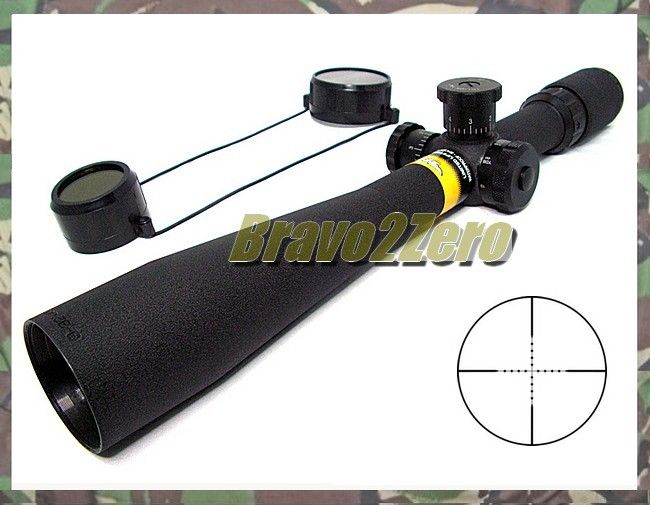 BSA Deerhunter 8 32x44 Mil Dot Side Wheel Focus AO Rifle Scope  