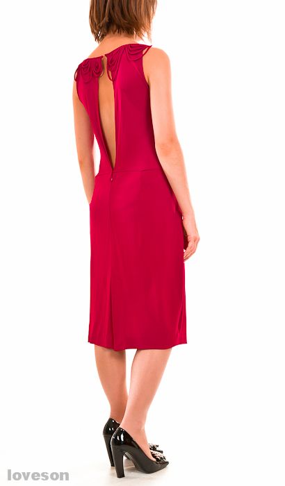 New $975 GALLIANO Crepe Dress 40/8  