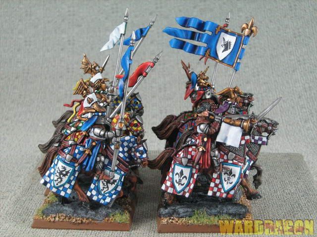 25mm Warhammer WDS painted Knights of Bretonnia y8  