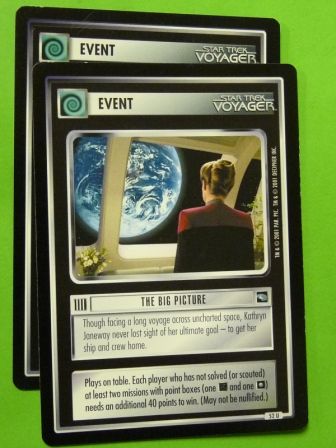 STAR TREK CCG   VOY THE BIG PICTURE x2  