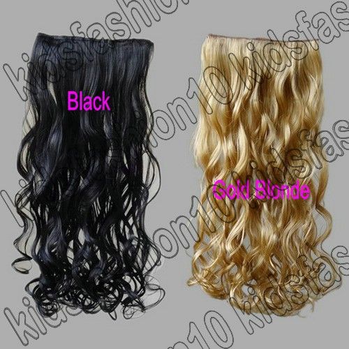  Long 5 Clips On Hair Piece Extension All Color/Length 