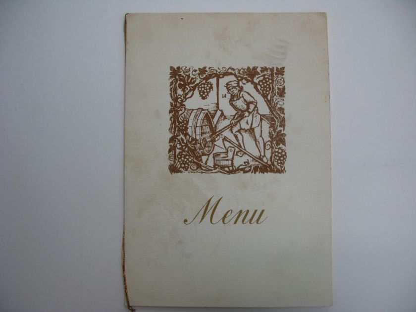 2507 Sabena Airlines menu Brussels to New York 1971  