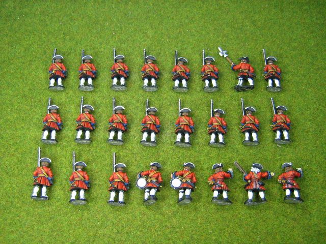 28mm WSS DPS painted Br Musketeers marching FRWB001 1F  