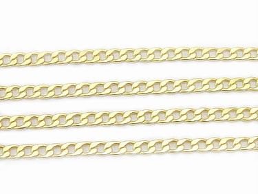 Value 10K Yellow Gold Cuban Link Chain   16 inch 2mm wide  