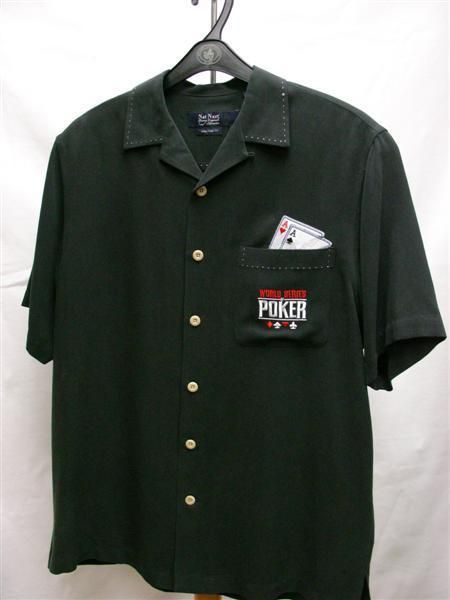 NAT NAST Shirt M World Series Poker Jackpot Black  