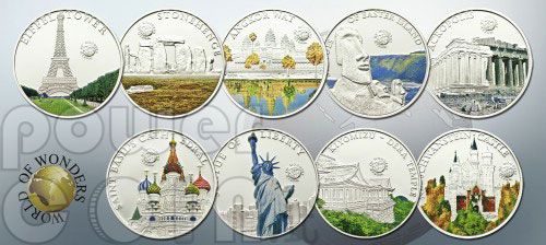 TOWER BRIDGE London World Of Wonders 5$ Silver Coin Palau 2011