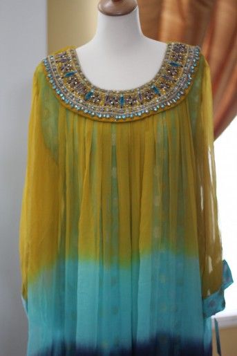 Yellow Boat Neck Pakistani Salwar Kameez Formal wear party wear 