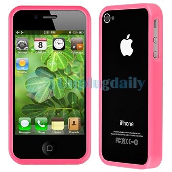 For iPhone 4 4S 4G 4GS G PRIVACY GUARD+CHARGER+PINK CASE  