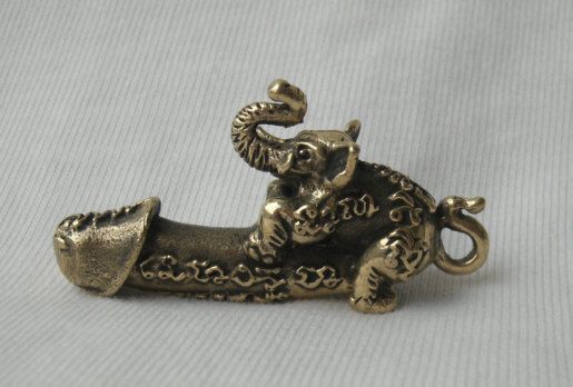 Elephant Phallus   Lingam Amulet   Luang Poh Chang  