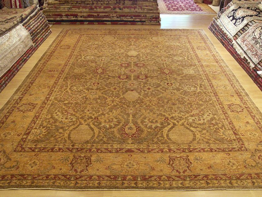 10x14 Beautiful Veggie Dye Handmade Sultanabad Wool Rug  