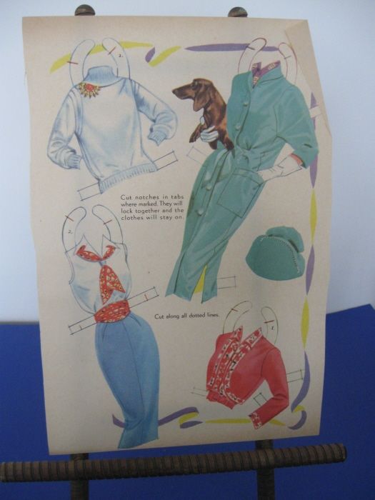 Vtg Paper Dolls Joanne Woodward 1958 Saalfield  