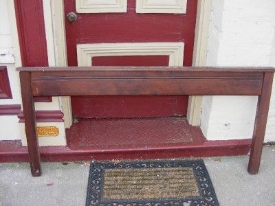 Brown Wooden Vintage Carved Double BED Headboard & Carved Foot Board 