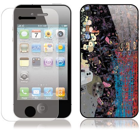 AWEWELL iPhone 4 ART SKIN Cover Case decal 3M Sticker  
