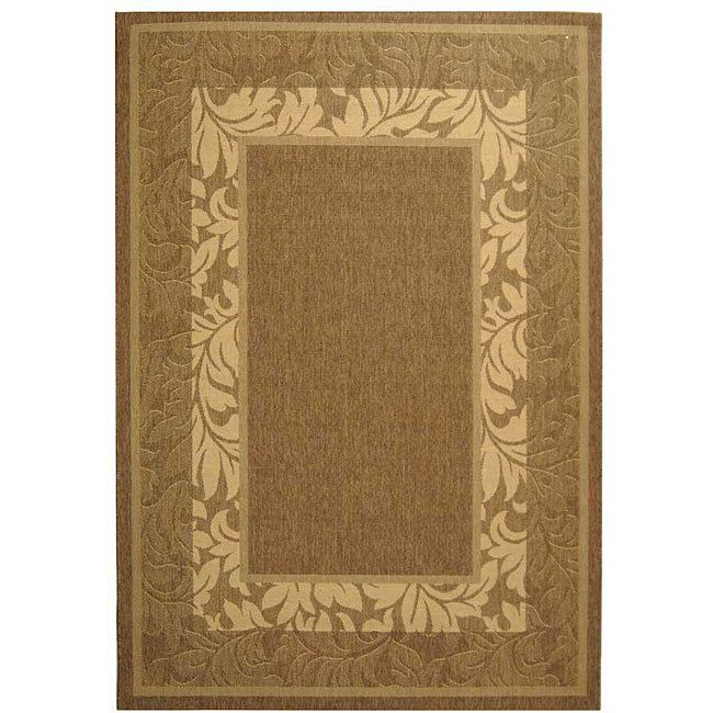 Beachview Indoor/Outdoor Brown Carpet Rug 2 x 4  