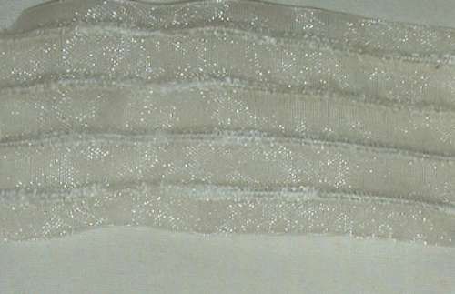 Sheer Organza Ivory Ribbon 10 Yd. x 1 5/8 Unwired 4310  