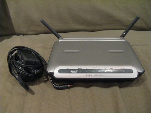 Belkin Wireless Router F5D7230 4, 2.4GHz, 802.11g 722868555422  