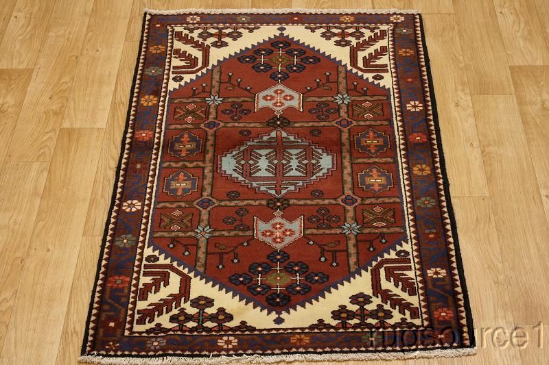 EXCELLENT 4X5 HAMEDAN PERSIAN ORIENTAL AREA RUG CARPET WOOL  