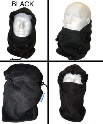 MANY COLOURS 2 Fleece Chill hood skiing balaclava snood  