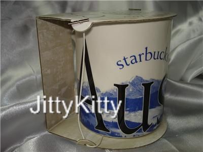 STARBUCKS AUSTRIA EASTERN ALPS BLUE COLLECTOR SERIES CITY MUG 16 oz 