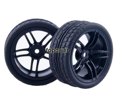 RC Speed Racing Rubber Foam Tires Tyre Wheel Rim RV Touring 110 On 