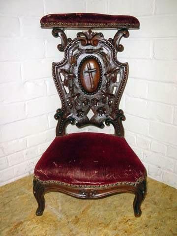 French Gothic Kneeler Gothic Prayer Chair19th Century  