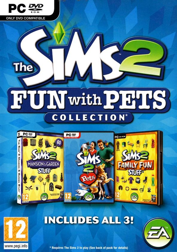 SIMS 2 FUN WITH PETS COLLECTION * PC SIMS * BRAND NEW 5030930081461 