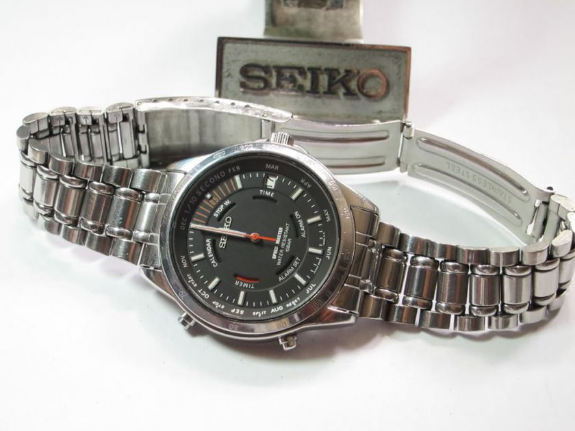 VINTAGE SEIKO SPEED MASTER QUARTZ CHRONO 6M13 RARE  