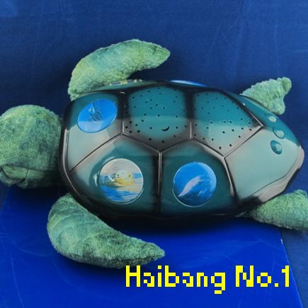 Turtle Nightlight Moon Star Projector Lamp Green