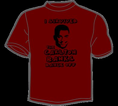 CARLTON BANKS T Shirt WOMENS fresh prince of bel air  