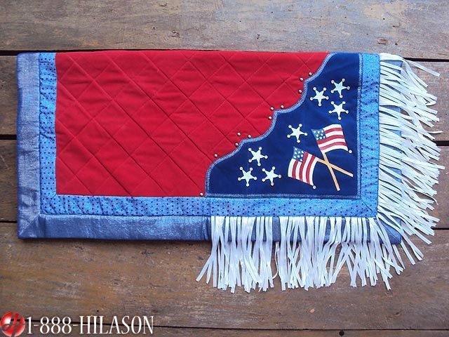 Handpaint Western Show Barrel Racing Saddle Blanket Pad  