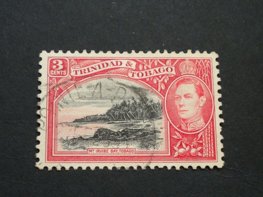 Trinidad and Tobago 1938 3 Cents with POINTE A PIERRE postmark  